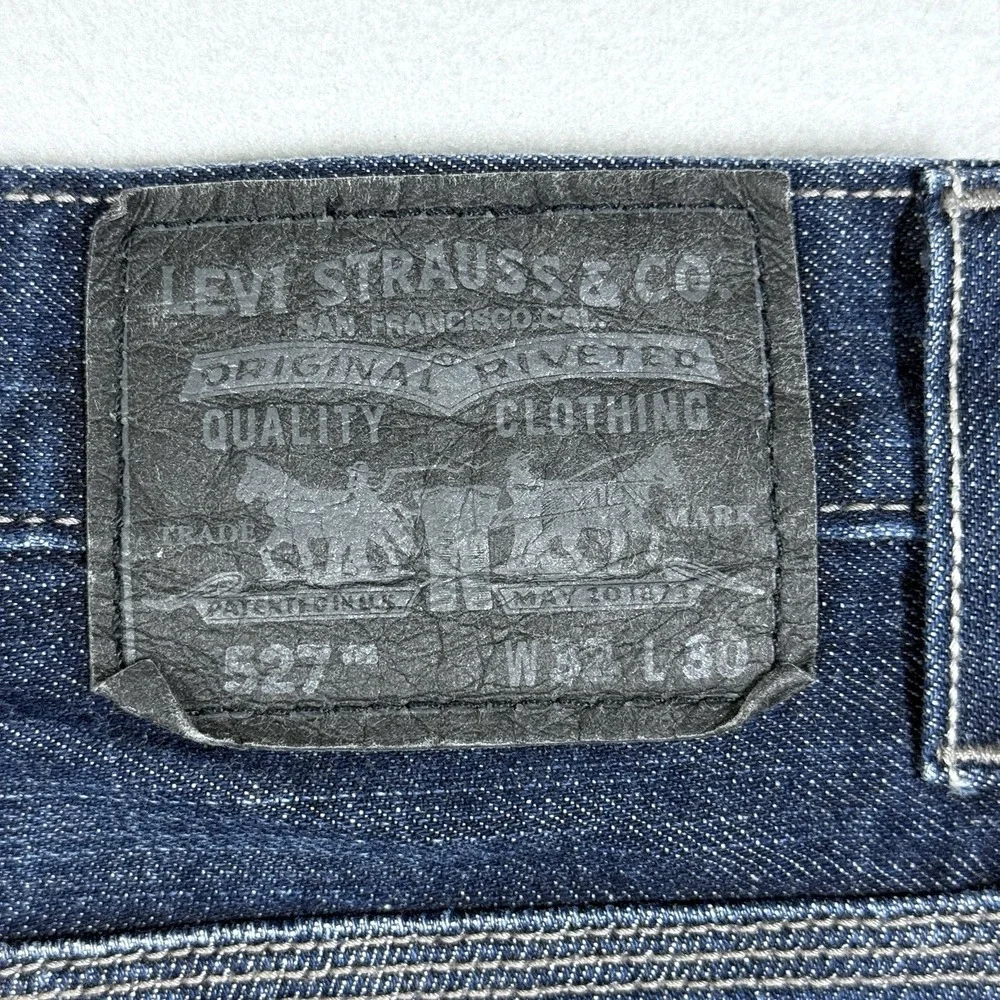 Levis 527 Jeans Mens 32x30 Boot Cut Dark Wash Western Denim Bootcut Y2K